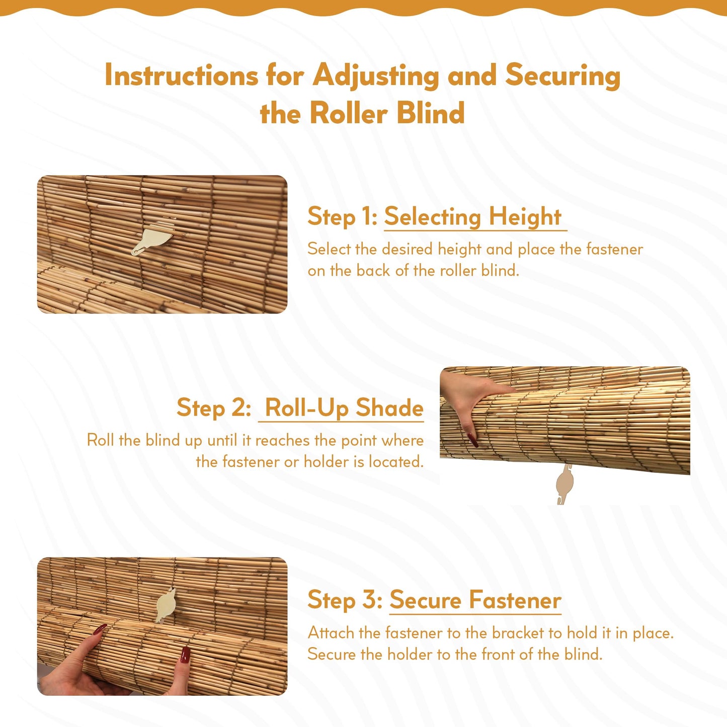 Radiance Cord Free Bamboo Shades - Roll-Up Shades for Porch, Patio & Interior Windows - Bamboo Shades for Indoor & Outdoor - Cocoa - 60" W x 72" L - (3370760E)